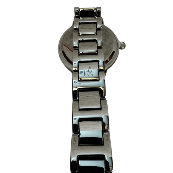 Melania Trump Collection Silver Tone Watch with Rhinestones Roman Numerals NWOT - Picture 8 of 12